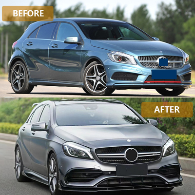 Ottieni l'A45 Front Bumper Grille Upgrade per Mercedes Benz Classe A W176 Body Kit 13-18