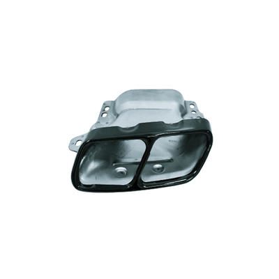 Mercedes-Benz CLA W117 2013-2019 cuoio di coda a quattro uscite Nero Chrome Tubo Muffler di scarico