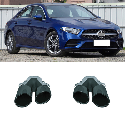 Acciaio inossidabile A35 stile di scarico accessori di carrozzeria di auto tubo di coda per BENZ W177 2024