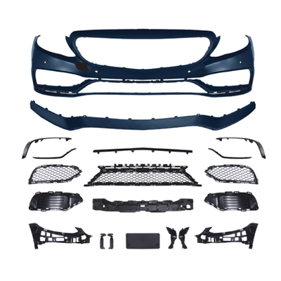 Griglia del paraurti anteriore in stile C63 AMG personalizzata per Mercedes Benz Classe C W205 2015-2018