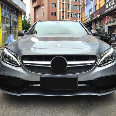 Griglia del paraurti anteriore in stile C63 AMG personalizzata per Mercedes Benz Classe C W205 2015-2018