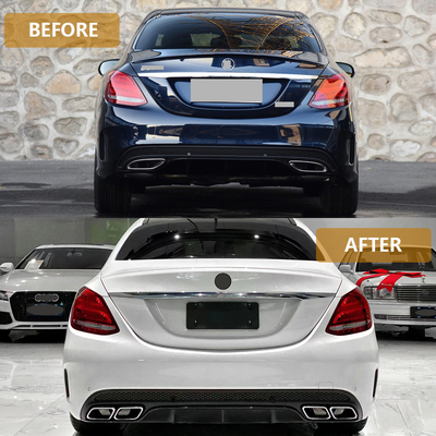 Mercedes-Benz Classe C W205 Rear Bumper Upgrade Diffusore posteriore