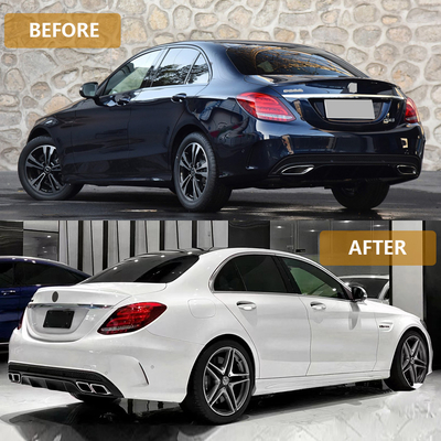 Accessori per auto gonne laterali per auto Benz C Modificato in C63 AMG Stile 2015-2018 Body Kits