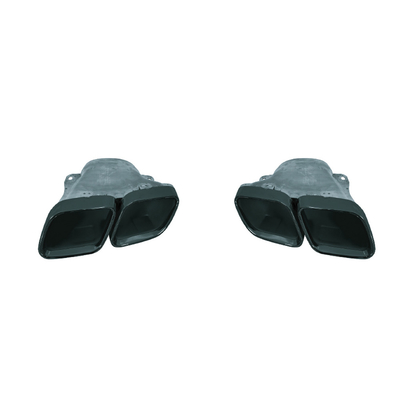Tubo in acciaio inossidabile in argento o nero per BENZ E63 Style W213 Altre parti del corpo