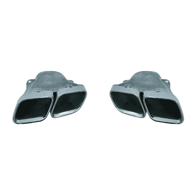 Tubo in acciaio inossidabile in argento o nero per BENZ E63 Style W213 Altre parti del corpo