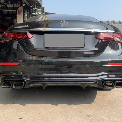 Tubo in acciaio inossidabile in argento o nero per BENZ E63 Style W213 Altre parti del corpo