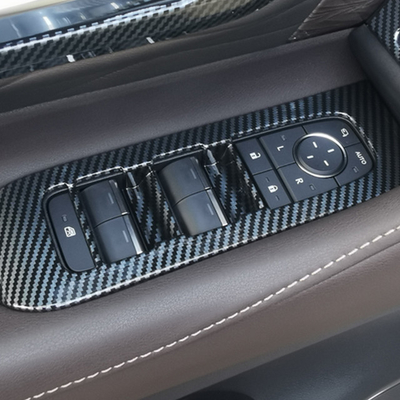 Guarnizioni di copertura decorativa del pannello del pulsante di sollevamento del finestrino per Toyota Alphard Vellfire 2024