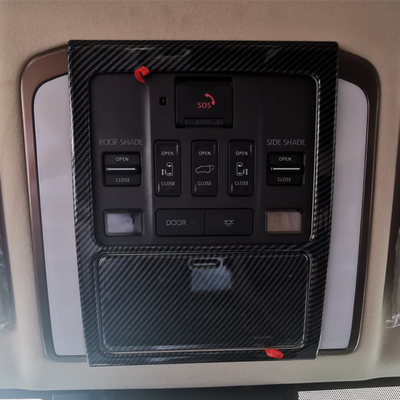 Toyota Tacoma 2024 2025 Car Interior ABS Fibra di Carbonio Nero Testa Luce Switch Button Cover Trim 1pcs