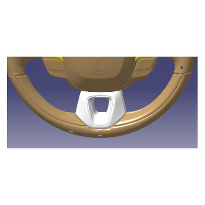 Disegno geometrico Fibra di carbonio ABS Guida per Toyota 2024 Alphard Vellfire Crown