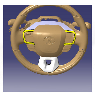 Decorazione Stile Disegno Volante in fibra di carbonio Decorazione per Toyota Alphard 2024