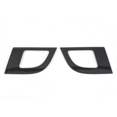 2024 Toyota Alphard Carbone Fiber Car Door Horn Cover in colore bruno con design Nomal