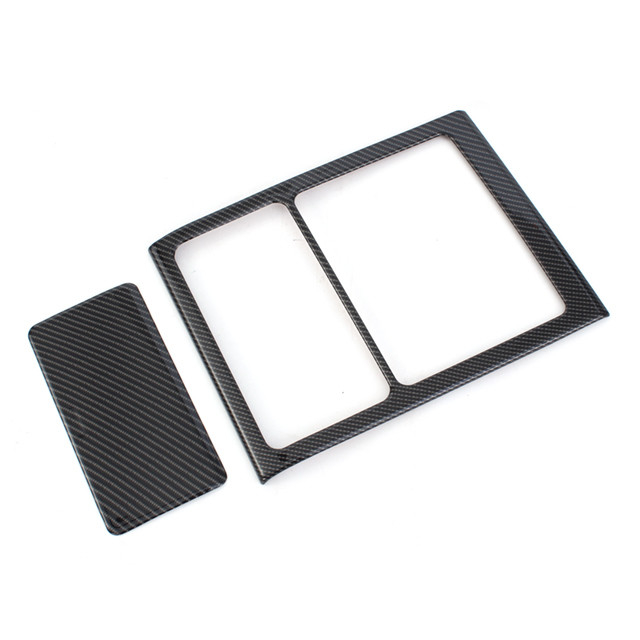Toyota Tacoma 2024 2025 Car Interior ABS Fibra di Carbonio Nero Testa Luce Switch Button Cover Trim 1pcs
