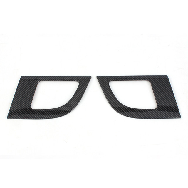 2024 Toyota Alphard Carbone Fiber Car Door Horn Cover in colore bruno con design Nomal