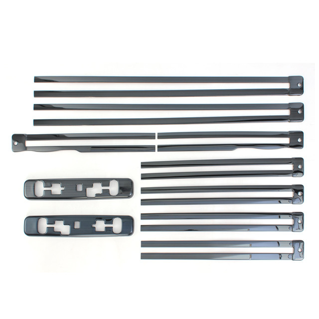 Ferrovie decorative in acciaio inossidabile per Toyota Alphard Vellfire2024 Kit interni